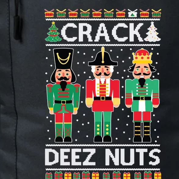 Ugly Christmas Sweater Nutcracker Crack Deez Nuts Daily Commute Backpack