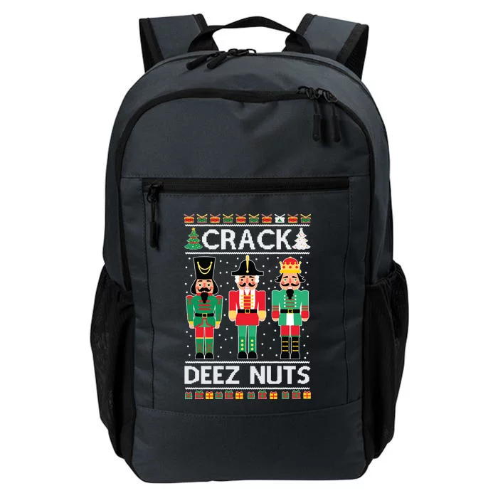 Ugly Christmas Sweater Nutcracker Crack Deez Nuts Daily Commute Backpack