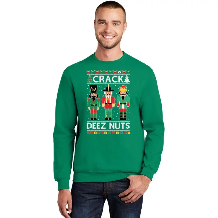 Ugly Christmas Sweater Nutcracker Crack Deez Nuts Sweatshirt