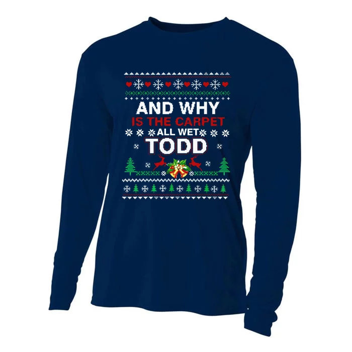 Ugly Christmas Sweater Why Is The Carpet Wet Todd Cooling Performance Long Sleeve Crew