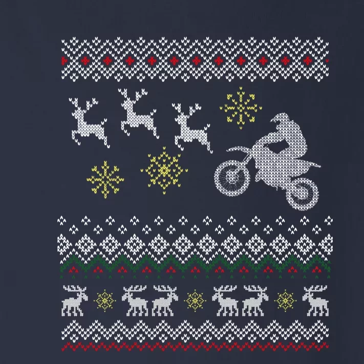 Ugly Christmas Sweater For Biker Toddler Long Sleeve Shirt