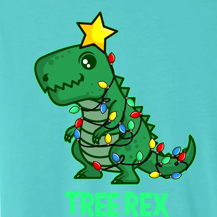 Ugly Christmas Sweater T Rex Christmas Tree Rex Gift ChromaSoft Performance T-Shirt