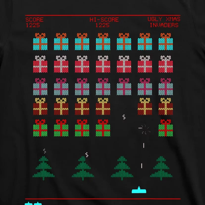 Ugly Christmas Style Retro Video Game T-Shirt