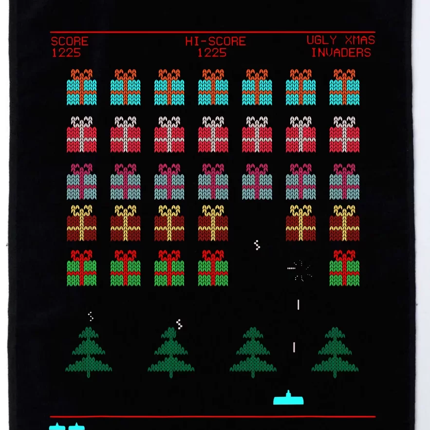 Ugly Christmas Style Retro Video Game Platinum Collection Golf Towel