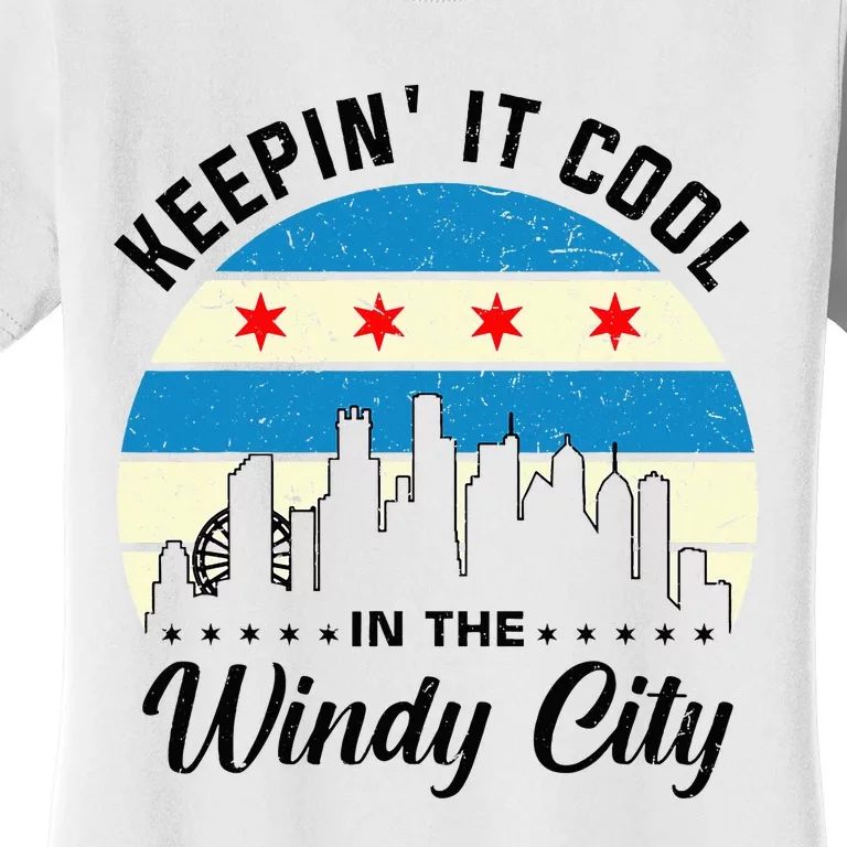 Unique Chicago Skyline Windy City 312 Women's T-Shirt