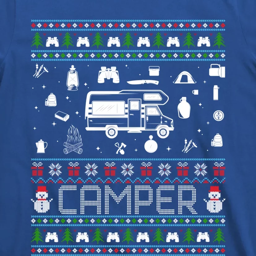 Ugly Christmas Sweaters Xmas Ugly Camper Gift T-Shirt