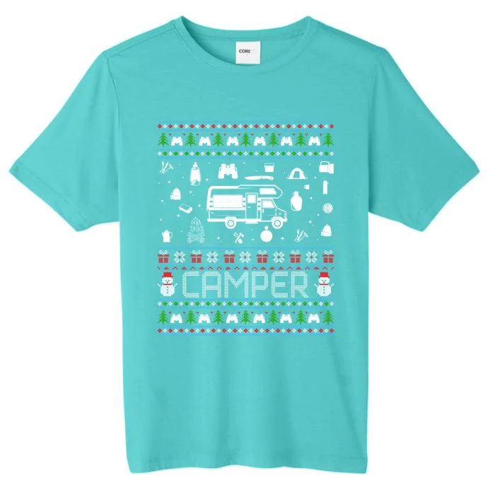 Ugly Christmas Sweaters Xmas Ugly Camper Gift ChromaSoft Performance T-Shirt