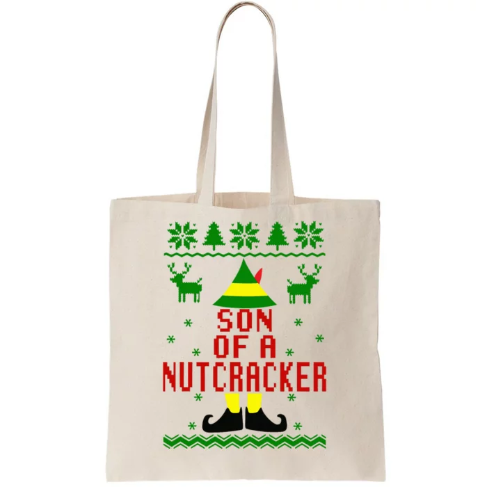 Ugly Christmas Sweater Son Of A Nutcracker Tote Bag