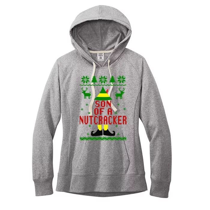 Ugly Christmas Sweater Son Of A Nutcracker Women's Fleece Hoodie