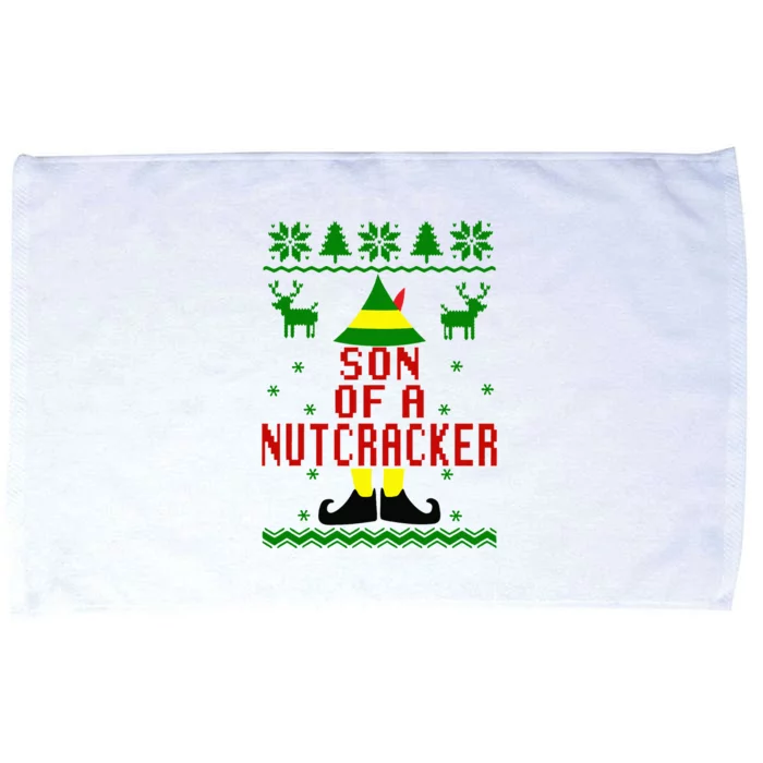 Ugly Christmas Sweater Son Of A Nutcracker Microfiber Hand Towel