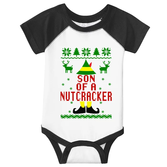 Ugly Christmas Sweater Son Of A Nutcracker Infant Baby Jersey Bodysuit