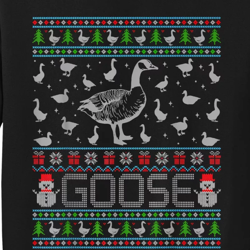 Ugly Christmas Sweaters Merry Goosemas Goose Lover Tall Sweatshirt