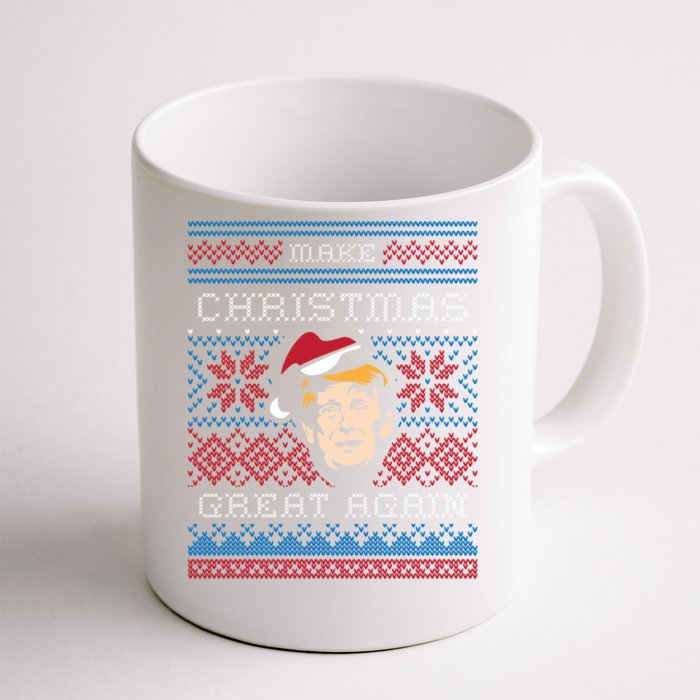 Ugly Christmas Trump Make Christmas Great Again Cool Gift Front & Back Coffee Mug