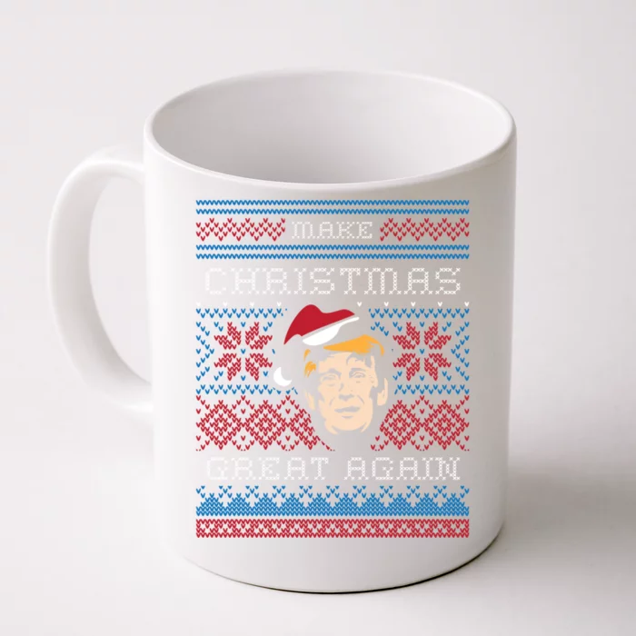 Ugly Christmas Trump Make Christmas Great Again Cool Gift Front & Back Coffee Mug