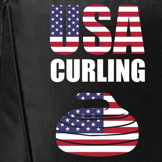 USA Curling Team Flag Sport City Backpack