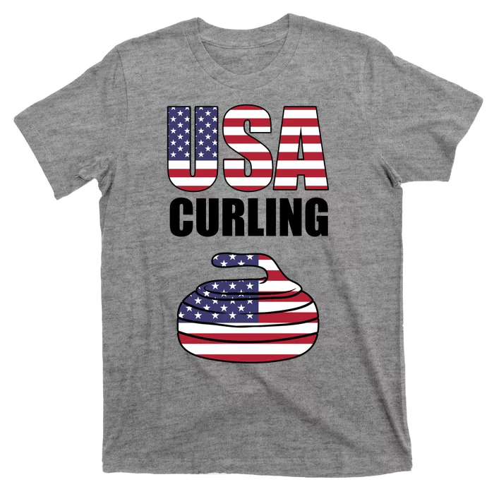 USA Curling Team Flag Sport T-Shirt