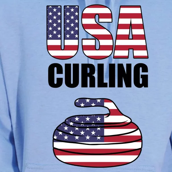 USA Curling Team Flag Sport Unisex Surf Hoodie