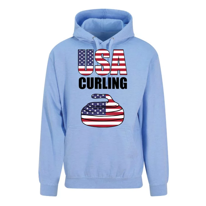 USA Curling Team Flag Sport Unisex Surf Hoodie