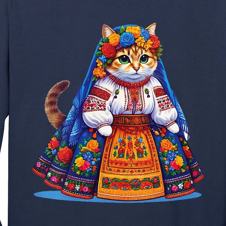 Ukrainian Cat Tall Long Sleeve T-Shirt