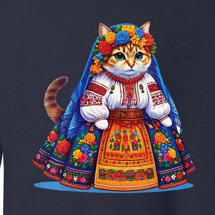 Ukrainian Cat Toddler Sweatshirt