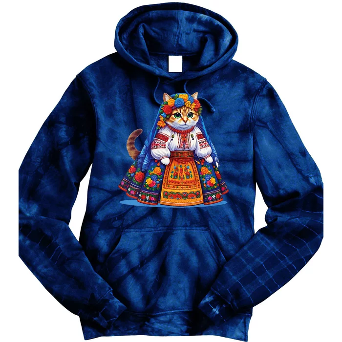 Ukrainian Cat Tie Dye Hoodie