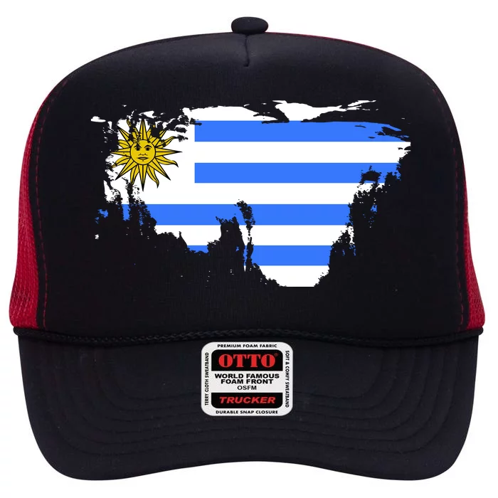 Uruguay Country High Crown Mesh Trucker Hat