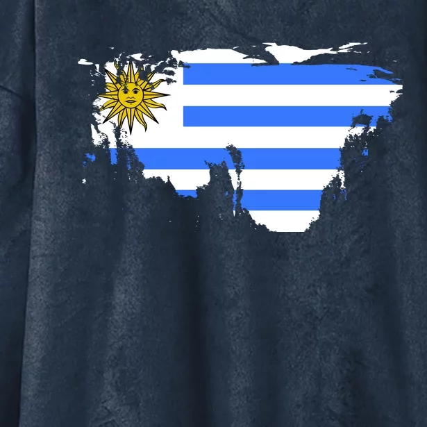 Uruguay Country Hooded Wearable Blanket