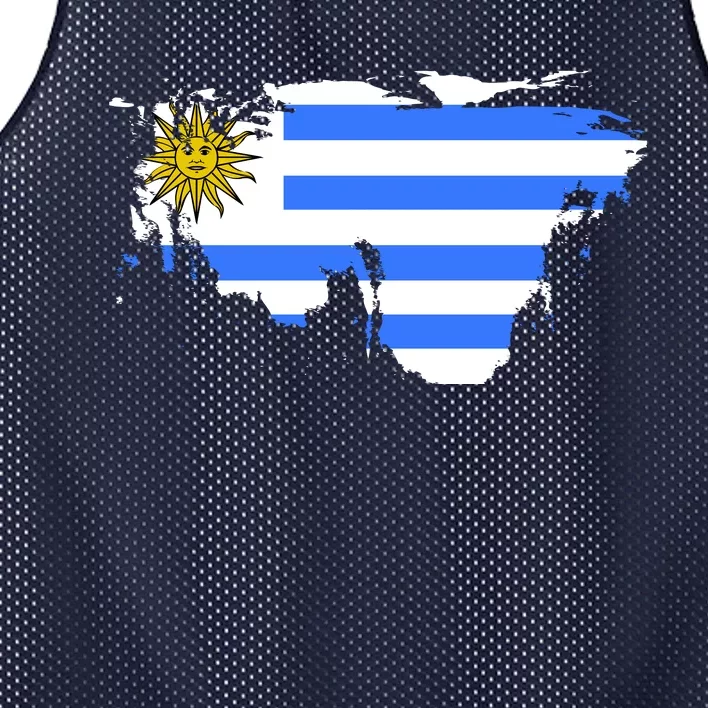 Uruguay Country Mesh Reversible Basketball Jersey Tank