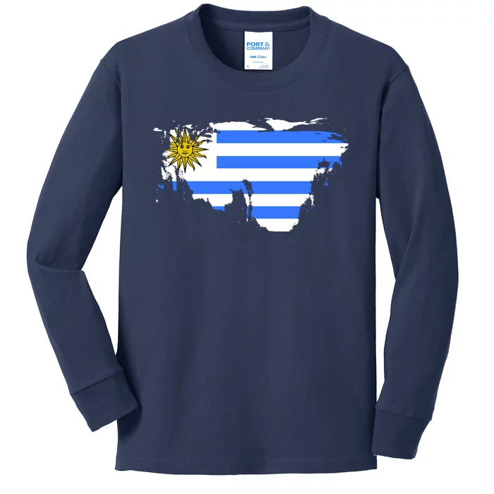 Uruguay Country Kids Long Sleeve Shirt