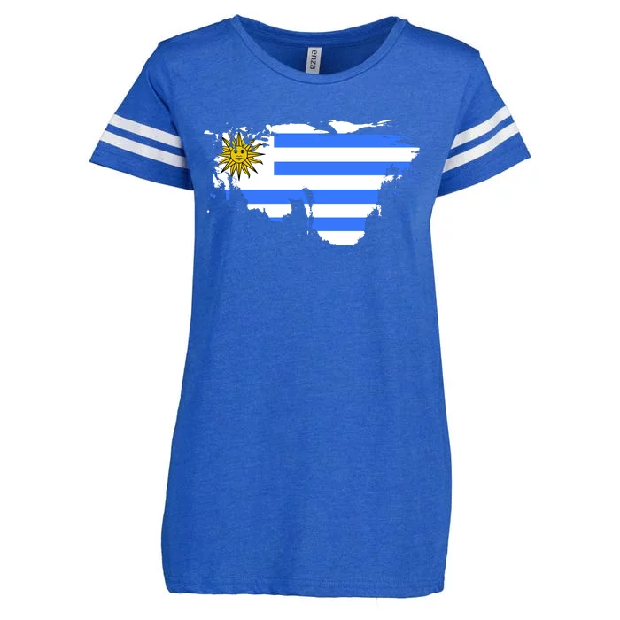 Uruguay Country Enza Ladies Jersey Football T-Shirt