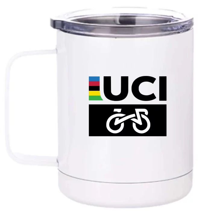 Uci Cycling Front & Back 12oz Stainless Steel Tumbler Cup