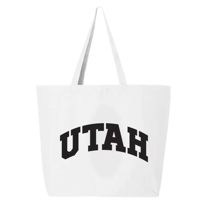 Utah College University Text Style Gift Design 25L Jumbo Tote