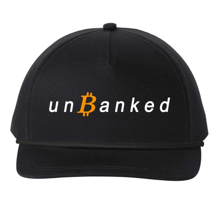 Unbanked Crypto Snapback Five-Panel Rope Hat