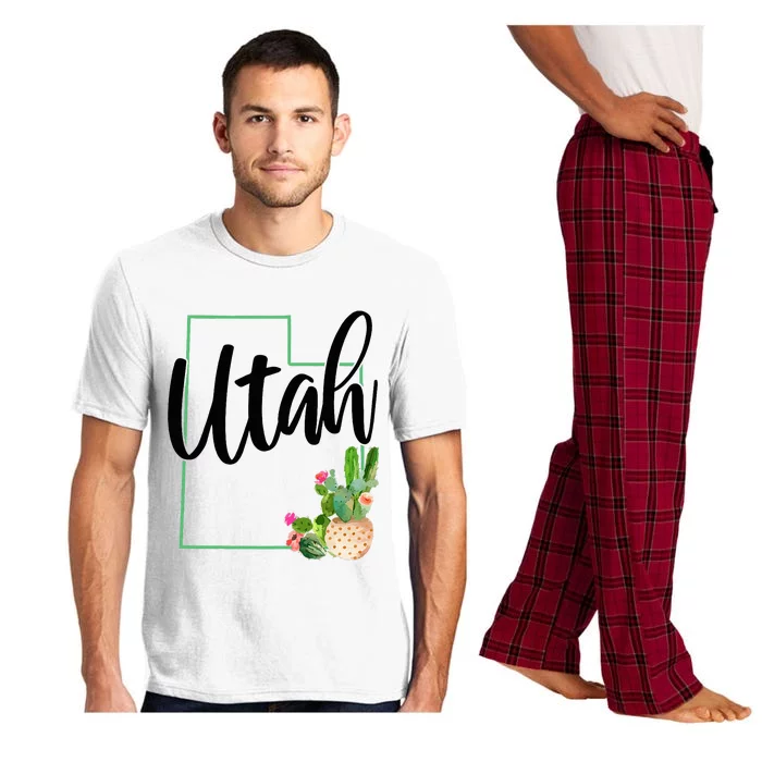 Utah Cactus Usa America Souvenir Pajama Set