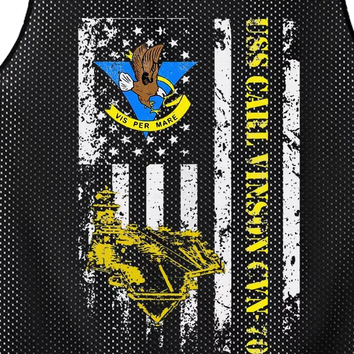 USS Carl Vinson CVN 70 Aircraft Carrier Veterans Day Dad Mesh Reversible Basketball Jersey Tank