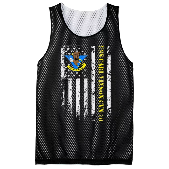 Uss Carl Vinson Cvn70 Veteran American Flag Mesh Reversible Basketball Jersey Tank