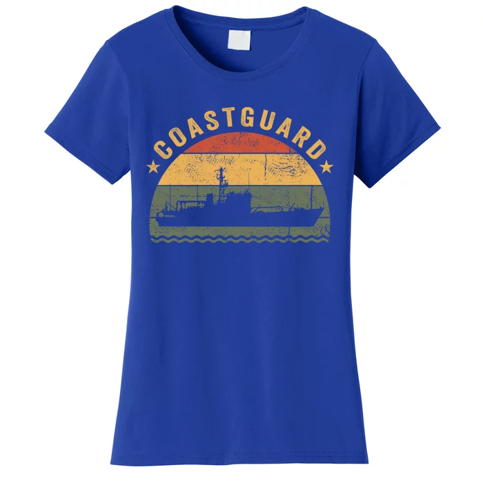 Us Coastguard Veterans Uscg Coast Guard Vintage Great Gift Women's T-Shirt