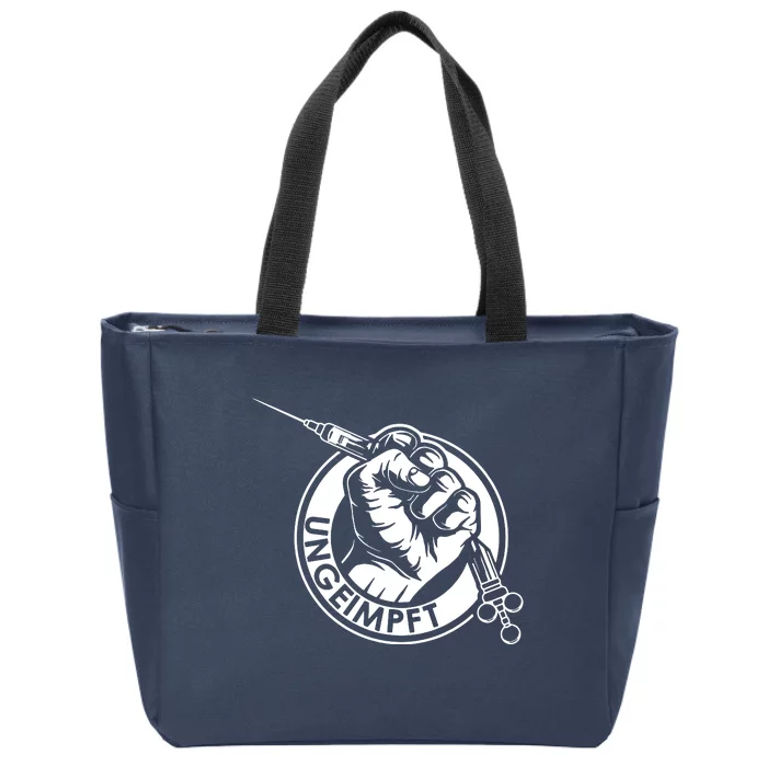 Ungeimpft Corona Vaccination Zip Tote Bag