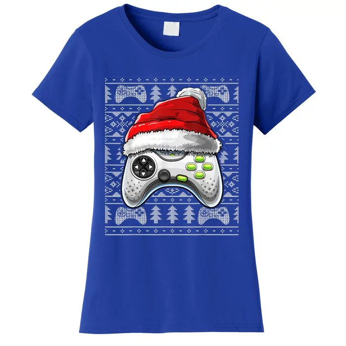 Ugly Christmas Video Game Controller Christmas Gamer Gift Women's T-Shirt