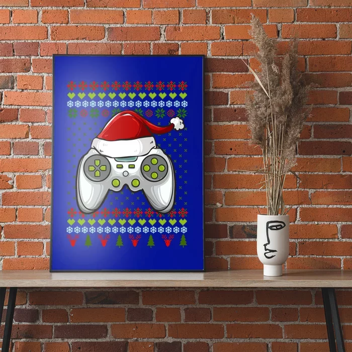 Ugly Christmas Video Game Controller Christmas Gamer Novelty Gift Poster