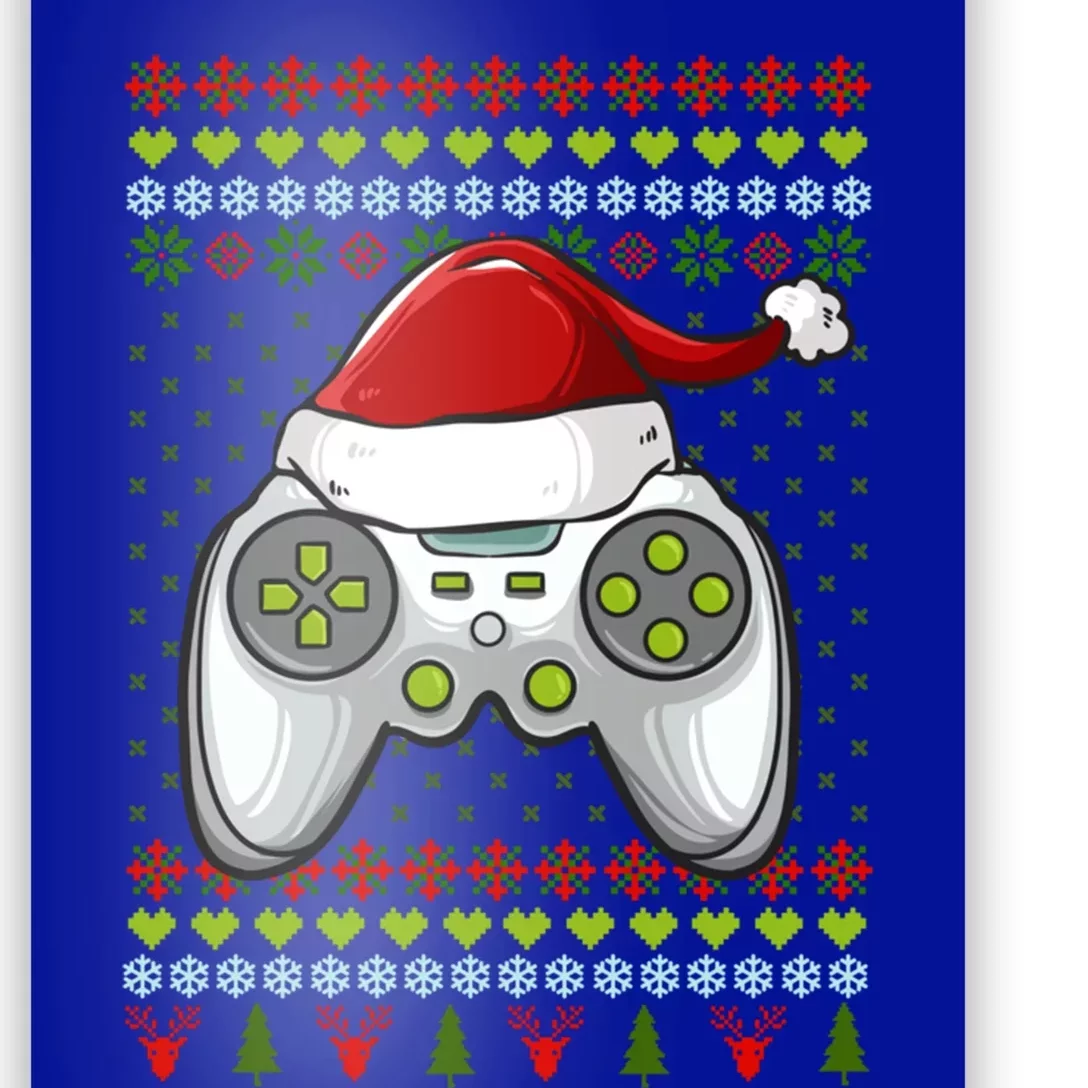 Ugly Christmas Video Game Controller Christmas Gamer Novelty Gift Poster