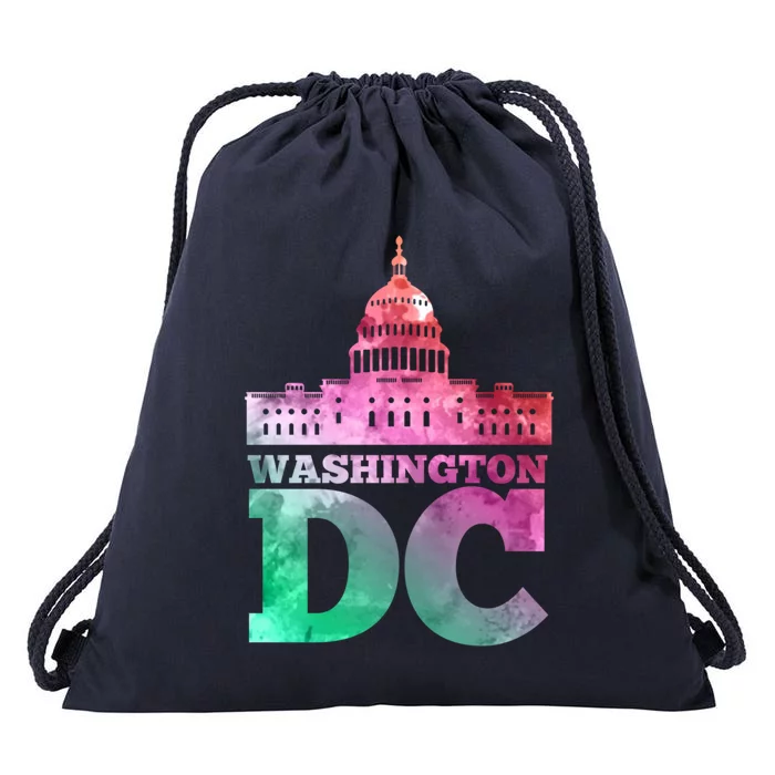 Usa Capital Washington Dc Capitol Hill Souvenir Cool Gift Drawstring Bag