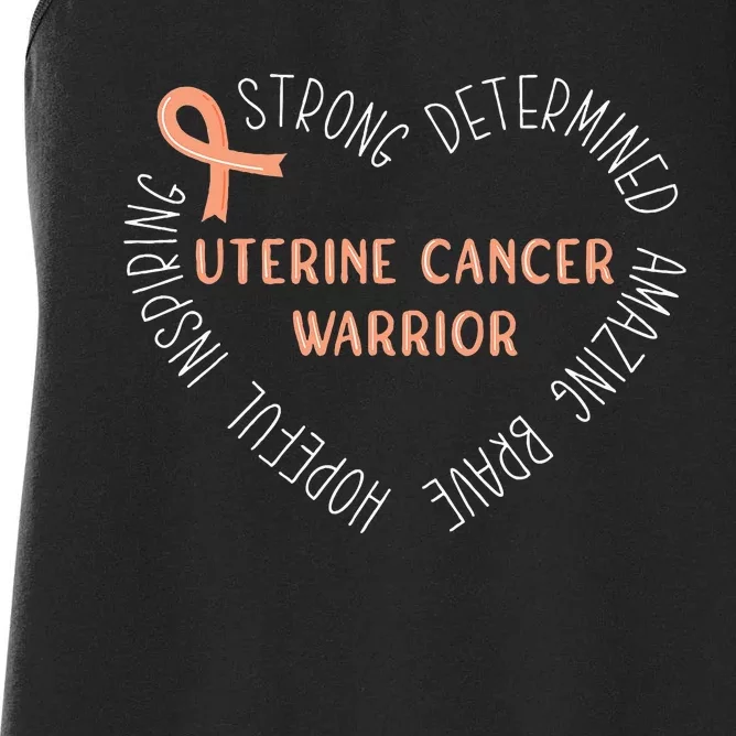 Uterine Cancer Warrior Women's Racerback Tank