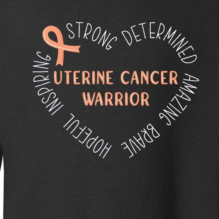 Uterine Cancer Warrior Toddler Sweatshirt