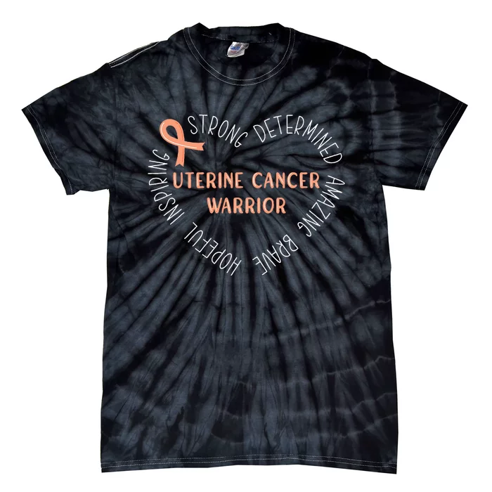 Uterine Cancer Warrior Tie-Dye T-Shirt