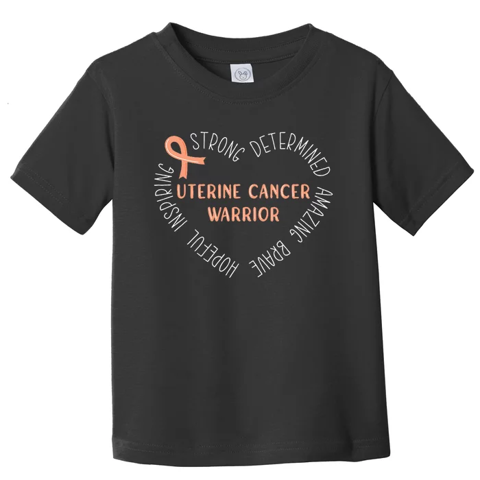 Uterine Cancer Warrior Toddler T-Shirt