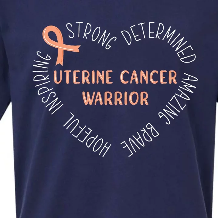 Uterine Cancer Warrior Sueded Cloud Jersey T-Shirt