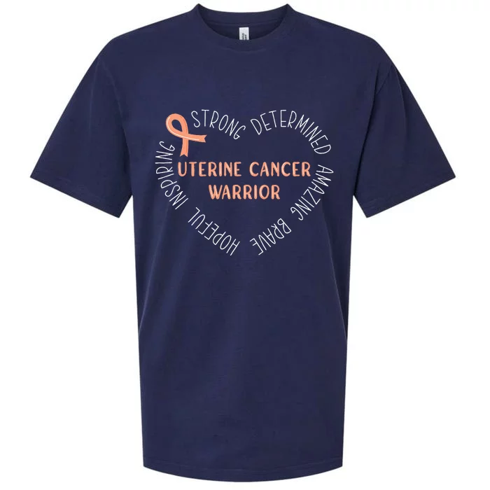 Uterine Cancer Warrior Sueded Cloud Jersey T-Shirt