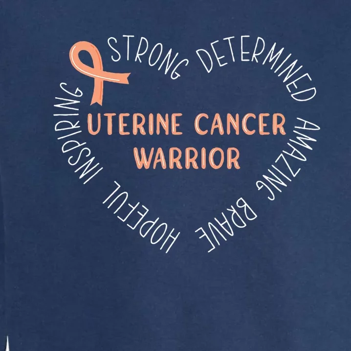 Uterine Cancer Warrior Garment-Dyed Sweatshirt