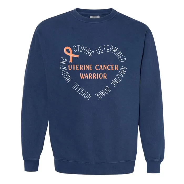 Uterine Cancer Warrior Garment-Dyed Sweatshirt